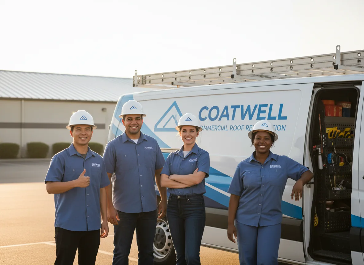 Commercial roof coating company in Payson, IL